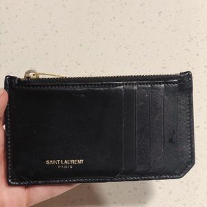Authentic Saint Laurent Textured Cardholder